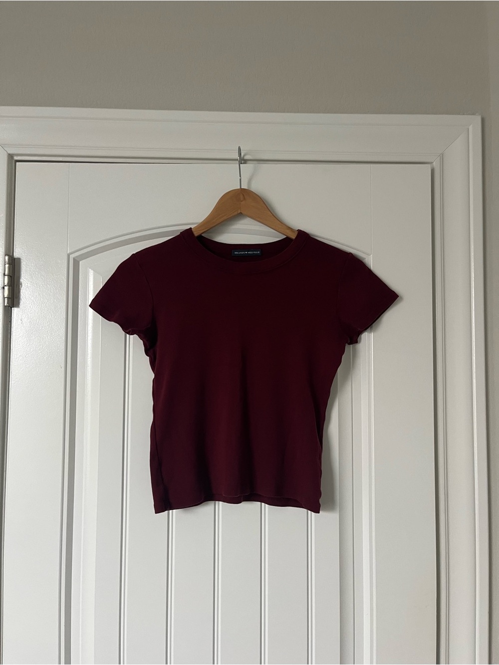 Brandy Melville Hailie Basic Top (Burgundy)
